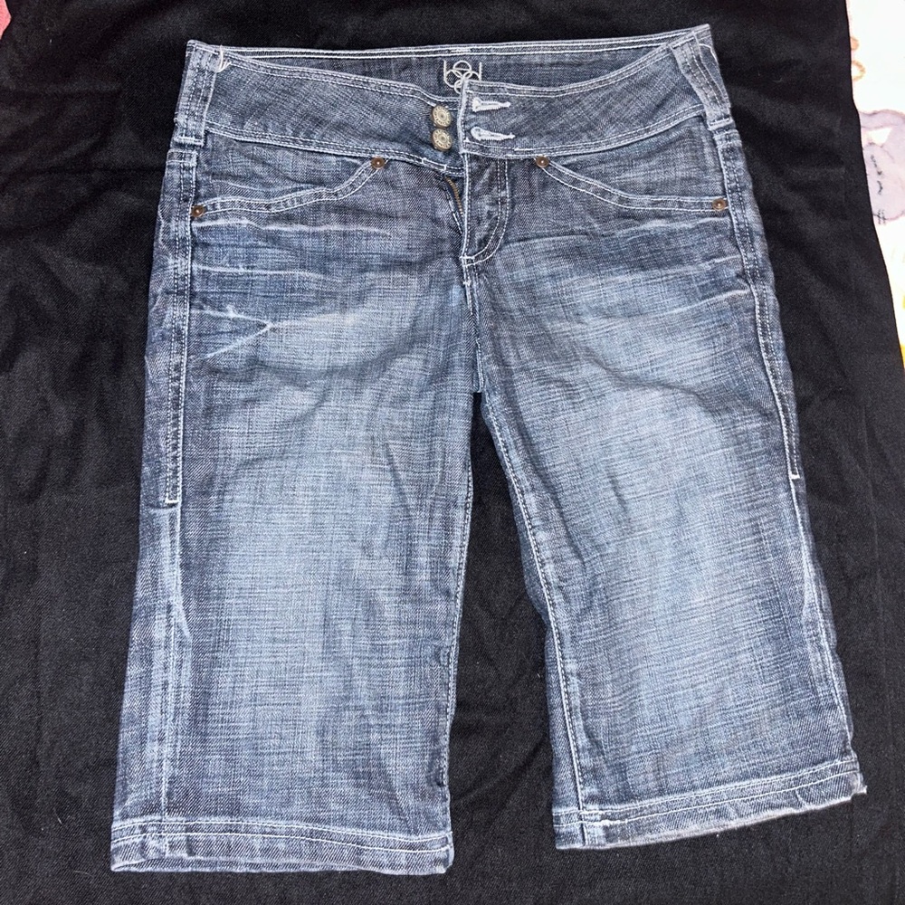 Bebe Y2K Denim Capri
